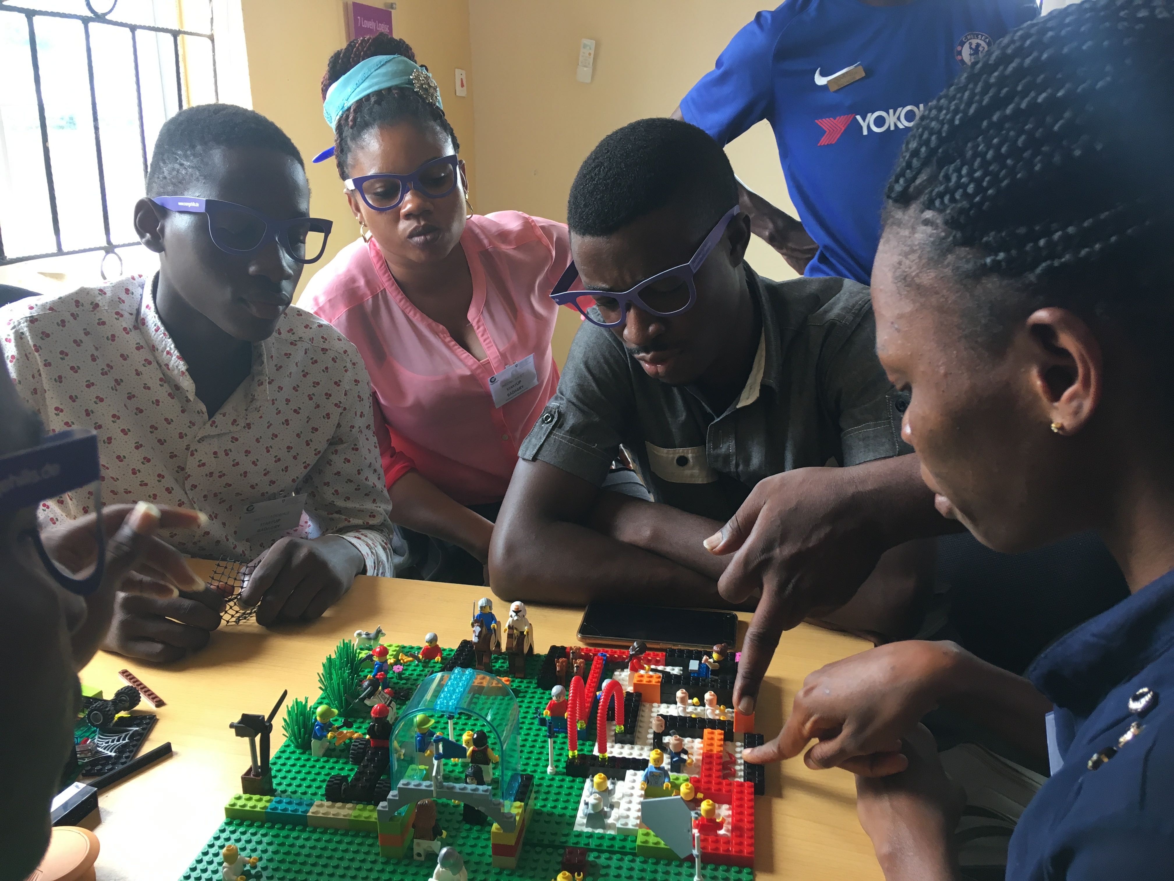 students at a Nigerian entrepreneurship centre