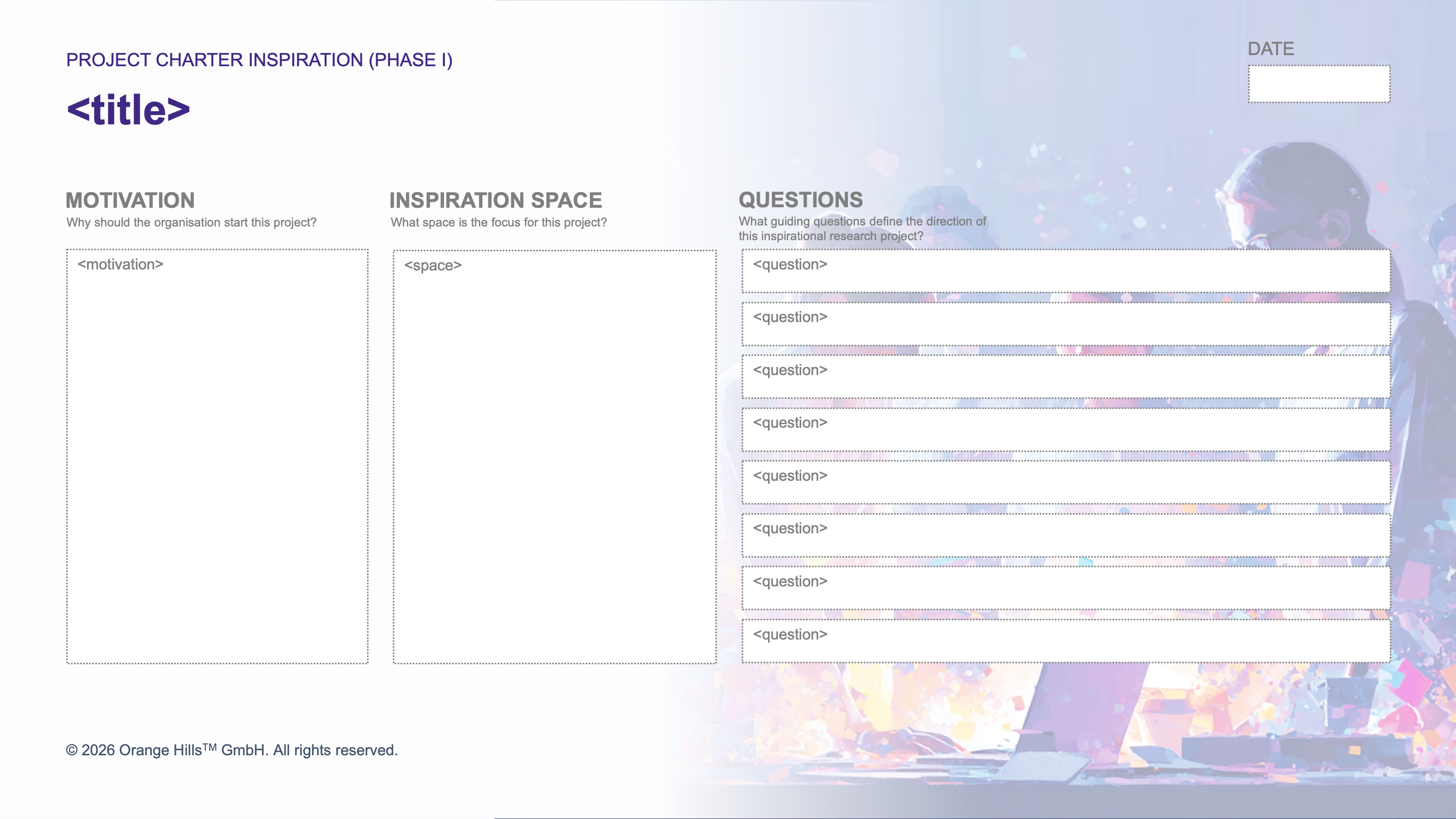 Project Charter Inspiration