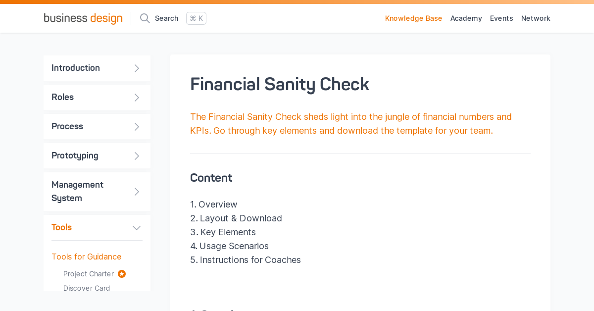 Financial Sanity Check