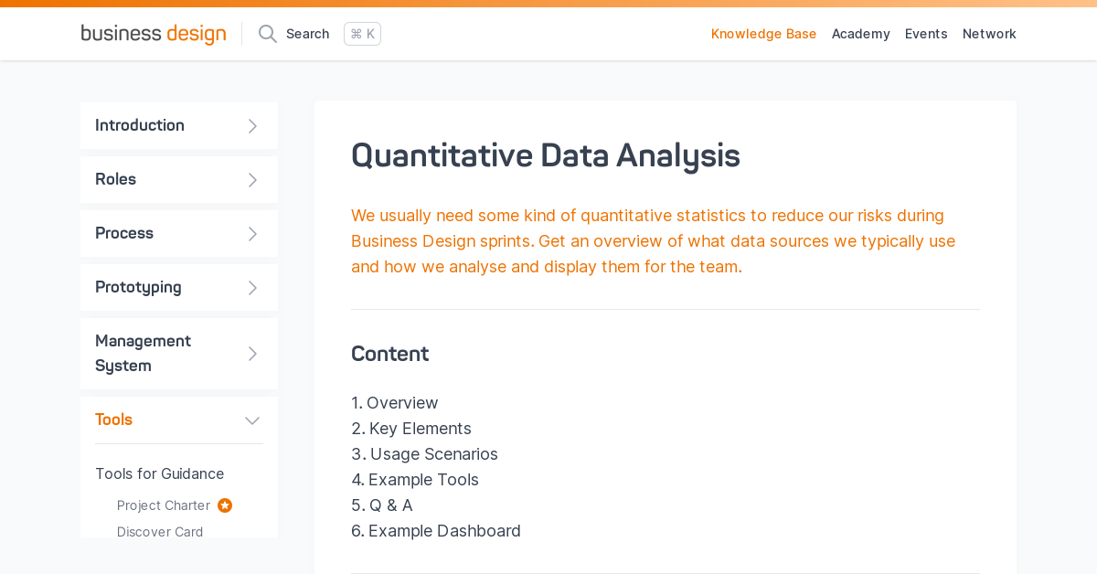 Quantitative Data Analysis | Business Design Knowledge Base