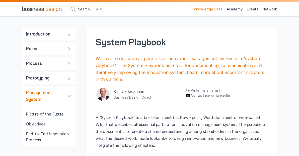 System Playbook