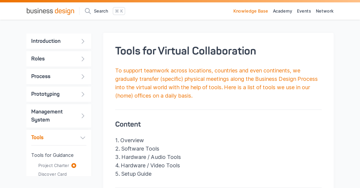 Tools For Virtual Collaboration | Business Design Knowledge Base